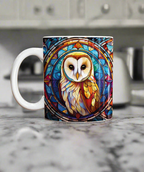 Bernadette Barn Owl Suncatcher Artwork Ceramic Mug